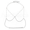 Alloy & Plastic Imitation Pearl Round Beaded Sexy Chest Body Chains FS-WGEE1AB-02-2