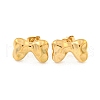Bowknot 304 Stainless Steel Ear Studs EJEW-L290-020G-1
