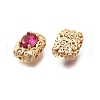Brass Glass Beads KK-M318-45G-03-2