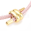 Braided Steel Wire Bracelets Making BJEW-H610-02G-08-2