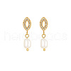 Mother's Day Jewellery Stainless Steel Earrings with Pearl NB4152-3-1