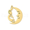 304 Stainless Steel Pendants STAS-U041-05G-1