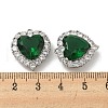 Brass Micro Pave Cubic Zirconia Pendants KK-P250-39P-3