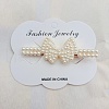 Imitation Pearl Alligator Hair Clips PW-WGA4327-01-1