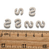 Tarnish Resistant 304 Stainless Steel Letter Charms STAS-O072-S-2