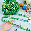 AHADERMAKER 6.5 Yards Gradient Color Polyester Pom Pom Ball Tassel Ribbons DIY-GA0006-95C-3