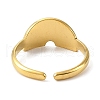 304 Stainless Steel Enamel Open Cuff Rings for Women RJEW-F166-51G-02-3