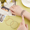   10Pcs 3 Colors Carbon Steel Wire Spring Chains Stretch Bracelet BJEW-PH0004-38-3