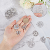 SUNNYCLUE DIY 16Pcs 8 Style Rack Plating 304 Stainless Steel Pendants STAS-SC0004-81-3