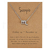 Alloy Constellation Pendant Necklaces WG6F1B2-22-1