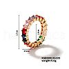 Elegant and Stylish Colorful Rhinestone Grid Ring ZP8205-6-1