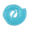 Baking Painted Imitation Jade Glass Round Bead Strands DGLA-Q021-6mm-07-3