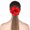 Polyester Flower Brooches JEWB-WH0021-54B-5