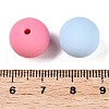 Rubberized Style Imitated Silicone Acrylic Beads MACR-T048-01A-13-3