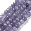 Dyed Natural Malaysia Jade Rondelle Beads Strands X-G-E316-2x4mm-33-1