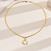 Brass Pave Colorful Cubic Zirconia & Imitation Pearl Star Pendant Necklaces for Women VQ2219-5