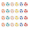 Craftdady 60Pcs 6 Colors Transparent Enamel Acrylic Beads TACR-CD0001-08-7