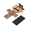 Halloween Wood Sign Pumpkin Ornament DJEW-M016-01A-3