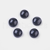 Natural Dyed & Heated Black Agate Cabochons G-BA8x4-1