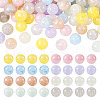  80Pcs 8 Colors Opaque Acrylic Beads OACR-TA0001-23-10