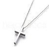 Tarnish Resistant 304 Stainless Steel Pendant Necklaces STAS-I099-16-P-3