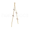 Brass Micro Pave Clear Cubic Zirconia Big Pendants KK-G510-19G-1