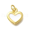Brass with Enamel Pendants KK-D295-26G-02-1
