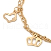 304 Stainless Steel Double Chains Multi-strand Bracelets BJEW-C019-04G-6