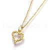 304 Stainless Steel Pendant Necklaces NJEW-O108-05G-2