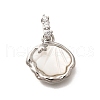 Brass Shell Pendants KK-B127-08P-1