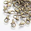 Zinc Alloy Lobster Claw Clasps J0APW071-AB-FF-1