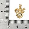 Brass Micro Pave Cubic Zirconia Charms KK-P283-23G-3