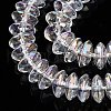 Transparent Electroplate Glass Beads Strands EGLA-N012-19C-3