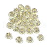 Resin Rhinestone Rondelle Beads OACR-S048-02C-2