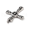 Retro 304 Stainless Steel Big Pendants STAS-I205-12AS-2