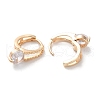 Brass Hoop Earrings EJEW-C121-08G-2