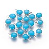 304 Stainless Steel Enamel Charms STAS-O122-D-10P-1