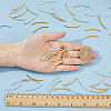 HOBBIESAY 300Pcs 2 Colors Brass Tube Beads KK-HY0001-89-3
