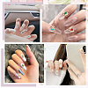 CRASPIRE 36Pcs 6 Colors Alloy Rhinestone Cabochons MRMJ-CP0001-08-6