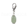 5Pcs Cuboid Natural Green Aventurine & Tiger Eye & Amethyst & Sodalite & Howlite Pendant Decorations HJEW-JM02341-4