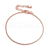 Adjustable Rack Plating Brass Curb Chain Bracelets for Women BJEW-G735-18RG-4