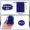  40Pcs Rectangle Velvet Drawstring Pouches TP-NB0001-67-2