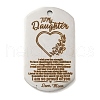 Non-Tarnish 201 Stainless Steel Pendants STAS-L079-01P-07-1