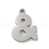 304 Stainless Steel Pendants STAS-M067-02A-P-1