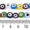 Handmade Evil Eye Lampwork Beads Strands LAMP-N024-27D-M-4
