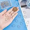 Unicraftale 304 Stainless Steel Hoop Earring Findings Kidney Ear Wires STAS-UN0012-43-2