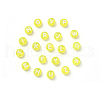 Transparent Yellow Acrylic Beads TACR-YW0001-08M-3