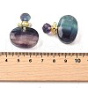 Natural Fluorite Perfume Bottle Pendants G-L623-07G-02-3