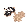 Alloy Enamel Pendants ENAM-M054-04KCG-2