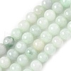 Natural Myanmar Jadeite Beads Strands G-M454-A01-6mm-2